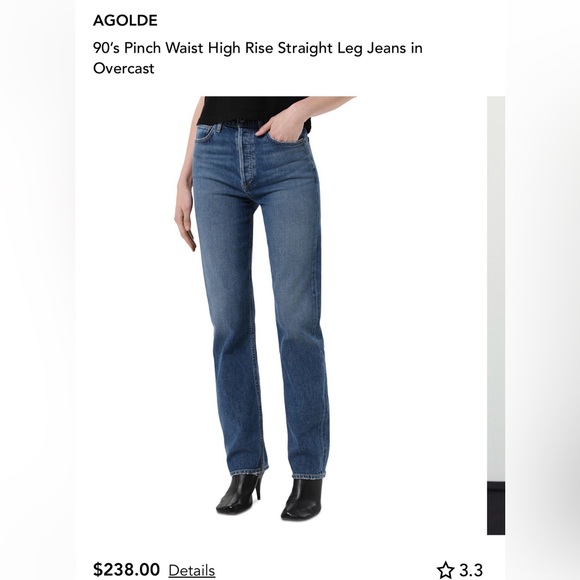 Agolde 90s Pinch High Rise Straight Leg Jeans